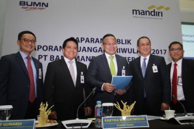 Direktur Distribusi Bank Mandiri Henry Gunardi (Foto Rizki Meirino)