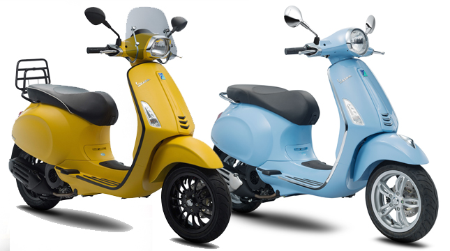 Vespa Arcobaleno dan Vespa Sprint Sport