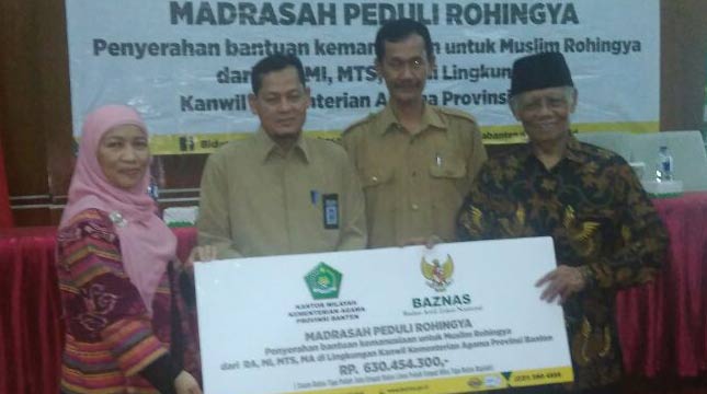 Madrasah Se-Banten Sumbang Rp 630 Juta Via BAZNAS