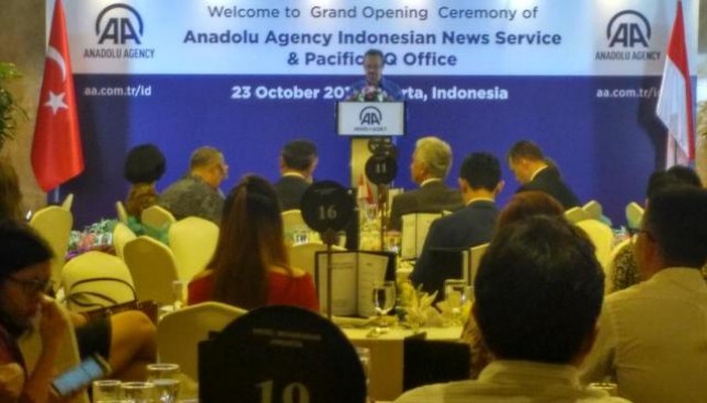 The Turkish news agency Anadolu Agency is developing an international wing with an Indonesian news service on Monday evening (23/10/2017) in Jakarta