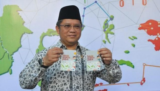 Menteri Komunikasi dan Informatika Rudiantara Luncurkan Uang Elektronik