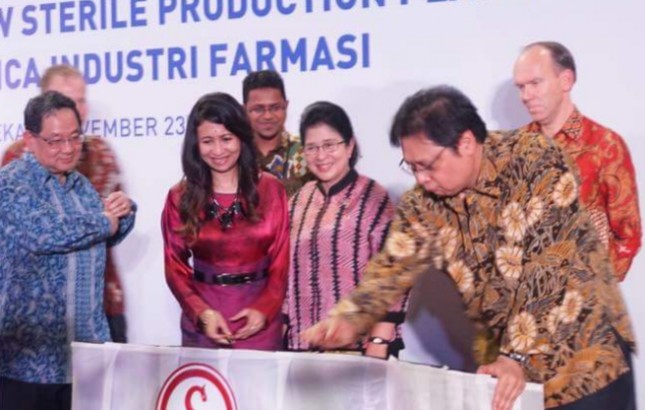 Menperin Airlangga inaugurated the Pharmaceutical Factory in Cikarang Bekasi