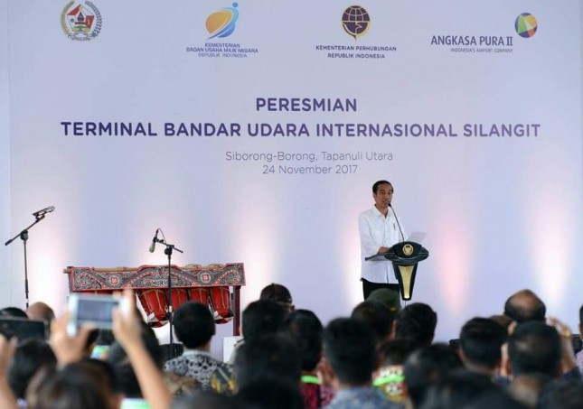 President Jokowi inaugurated Silangit International Airport Medan