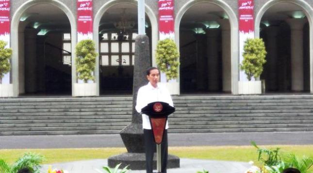 President Joko Widodo on event at UGM