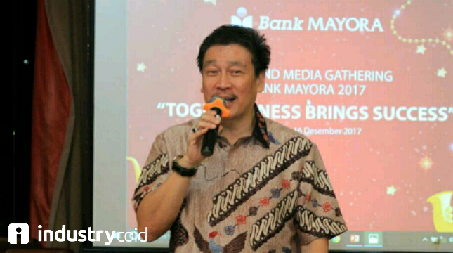 Direktur Utama Bank Mayora Irfanto Oeij (Hariyanto/INDUSTRY.co.id)