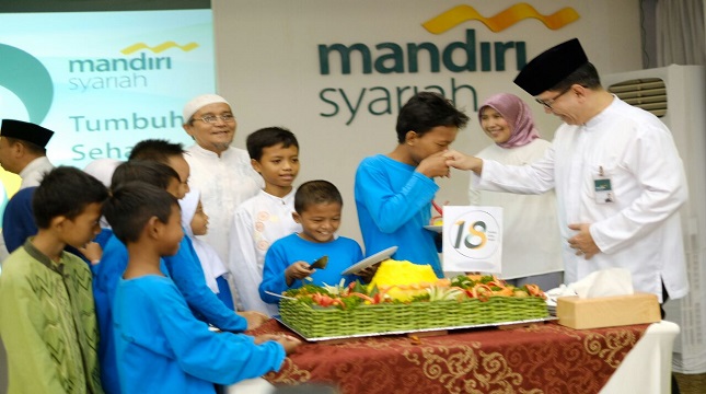 Acara syukuran milad Mandiri Syariah (Foto: Anto/Industry.co.id)