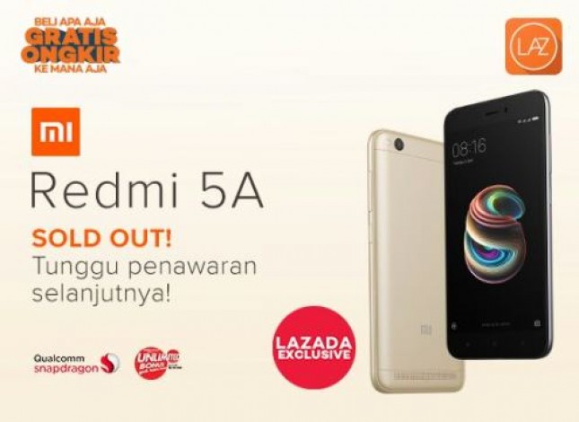 Redmi 5A Sold Out In Three Minutes (Foto Dok Industry.co.id)