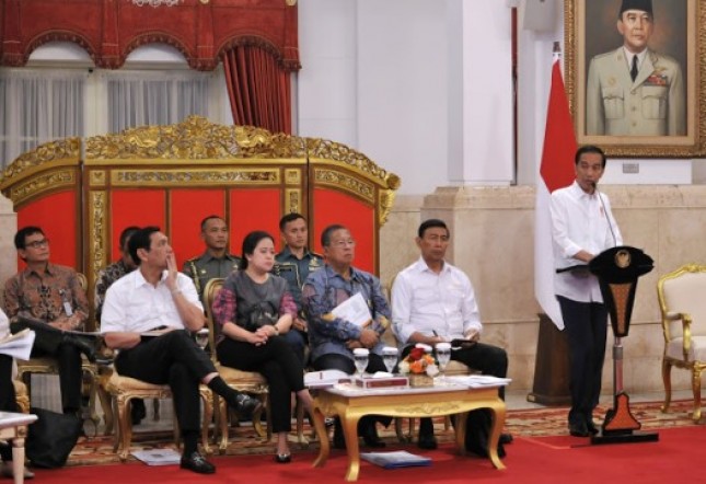 Presiden Jokowi dan Menteri Kabinet Kerja (Foto Setkab)