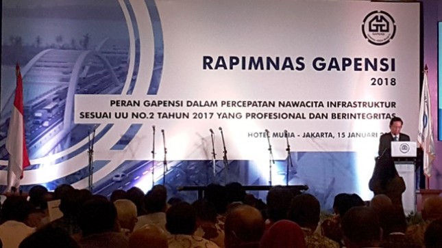 Chairman of BPP Gapensi, H. Iskandar Z. Hartawai. (Photo Dina)