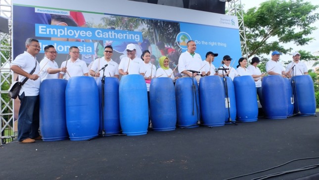 Acara Employee Gathering Standard Chartered Bank pada Sabtu (27/1). (Dok. Industry.co.id)