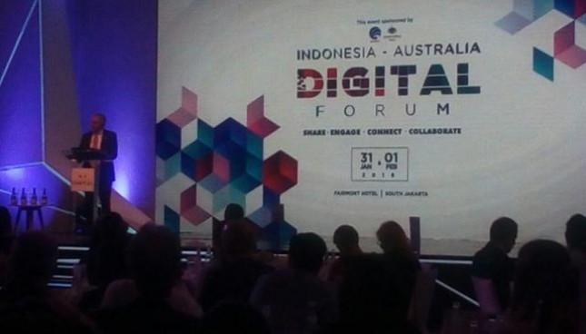 Indonesia-Australia Digital Forum (IADF) untuk meningkatkan kerjasama dalam bidang ekonomi digital.