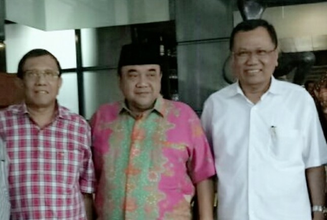 Hendry CH Bangun, Sekjen PWI Pusat; Margiono, Ketua PWI Pusat Nonaktif; Sasongko Tedjo, Plt Ketum PWI Pusat