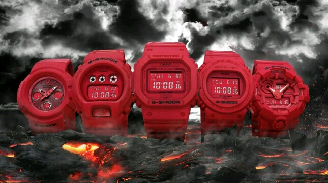 G-SHOCK Red-Out Collection