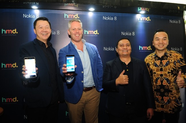 Launch of Latest Smartphone Product Nokia 8 on Tuesday (13/2). (Docs Industry.co.id)