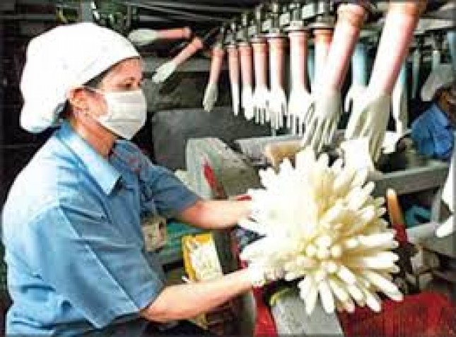 Illustration Worker Factory Rubber Glove (Ist)