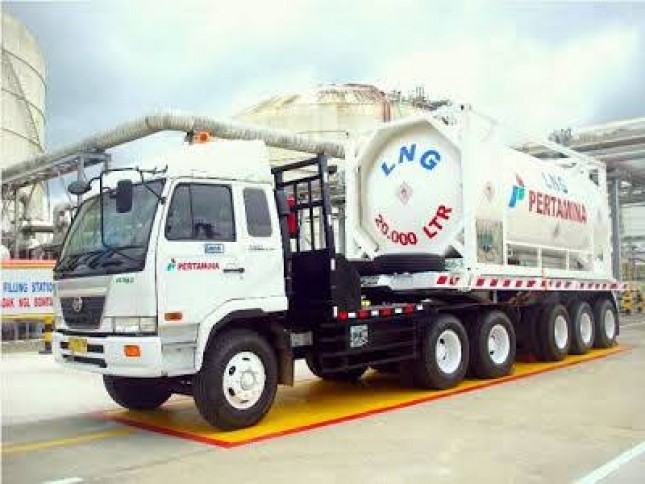 Ilustrasi Truk LNG (Ist)