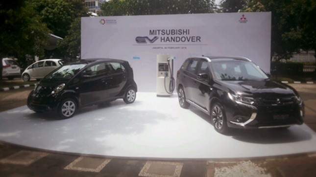 Mitsubishi Electric Car (Photo: Ridwan / INDUSTRY.co.id)