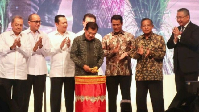 Vice President JK when opening the 4th Jakarta Food Security Summit exhibition at JCC (Photo: Ridwan / INDUSTRY.co.id)