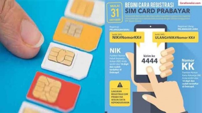 Ilustrasi registrasi simcard prabayar