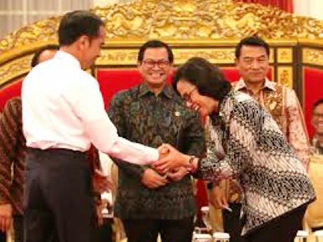 Presiden Jokowi dan Menkeu Sri Mulyani (Foto Setkab)