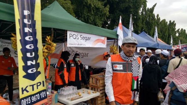 Aksi Bela Palestina Rumah Zakat Buka Posko (Foto Anto)