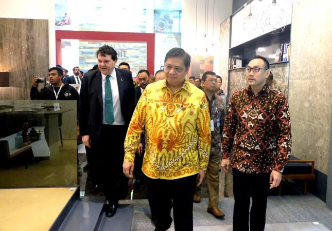 Minister of Industry Airlangga Hartarto at Keramika 2018 (Photo: By Courtesy)