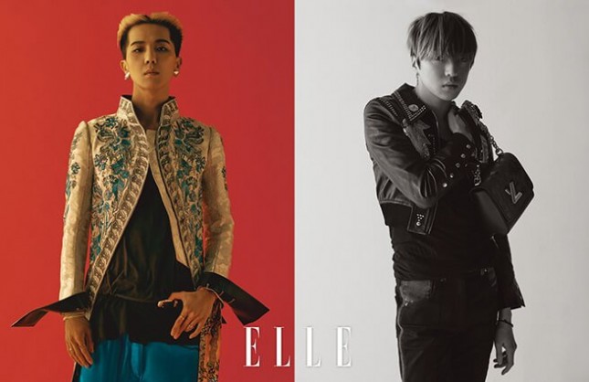 Mino and Seungyoon WINNER become Louis Vuitton brand models in ELLE Korea magazine. (Source: ELLE)