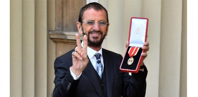 Former Beatles drummer, Ringo Starr when he was knighted at Buckingham Palace. (Photo: BBC News)