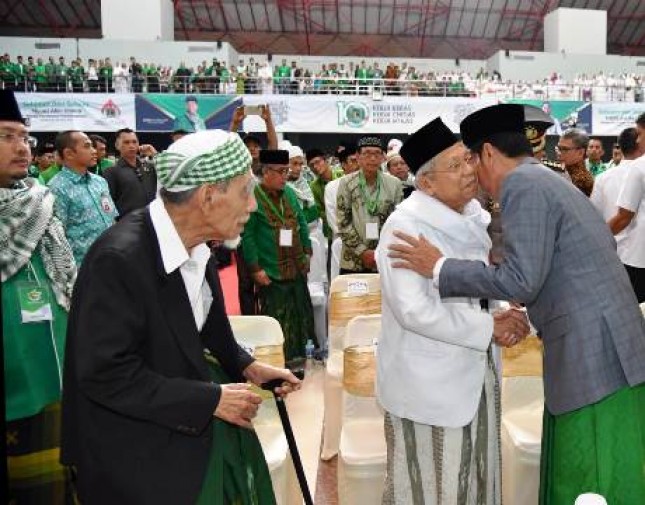 Presiden Jokowi dan Ketum MUI (Foto Setkab)