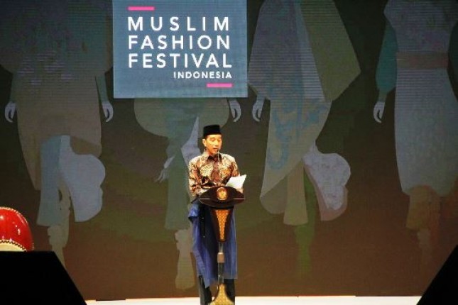 President Jokowi Inaugurated the Muslim Fashion Festival (Photo Herlambang)