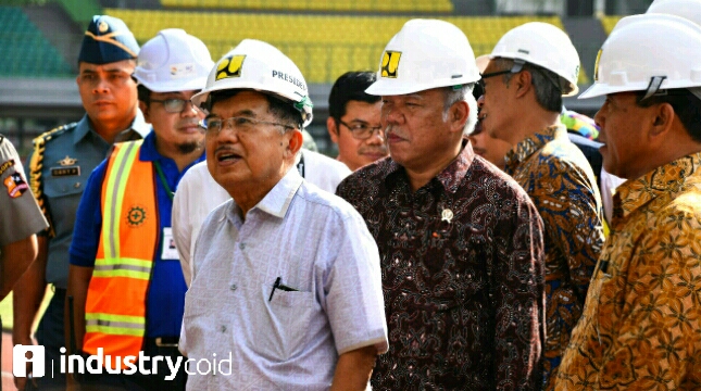 Vice President Jusuf Kalla and Minister Basuki Review Readiness Venue Asian Games