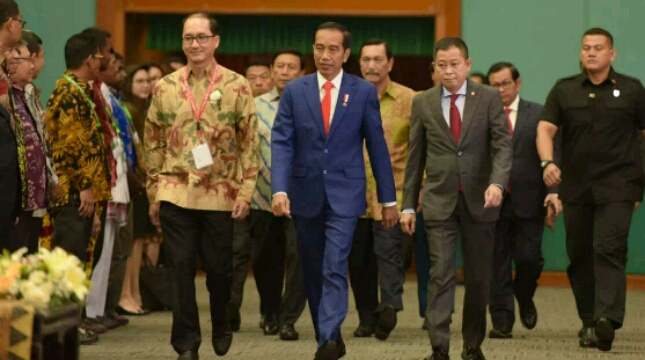 Presiden Joko Widodo pada pembukaan IPA Convex 2018