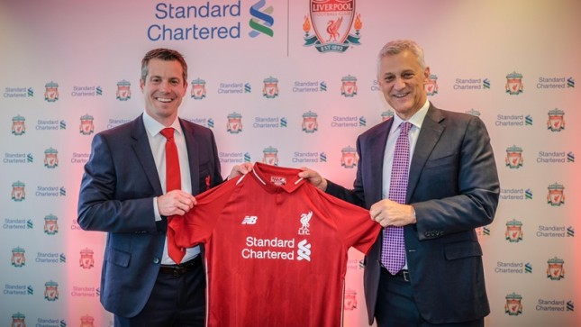 Standard Chartered Bank extended its partnership with Liverpool Football Club