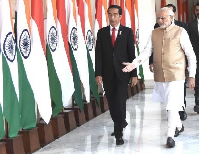 President Jokowi and Shri Narendra Modi (Photo Setkab)