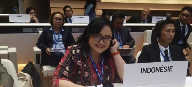 Head of the Foreign Cooperation Bureau of the Ministry of Manpower (Kemnaker), Indah Anggoro Putri