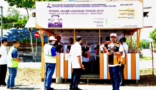 Kementerian Pekerjaan Umum dan Perumahan Rakyat (PUPR) menyiagakan 588 Posko Sapta Taruna yang tersebar di seluruh Indonesia untuk memberikan pelayanan aman dan nyaman dalam musim mudik lebaran 2018.(Dok: Kementerian PUPR)