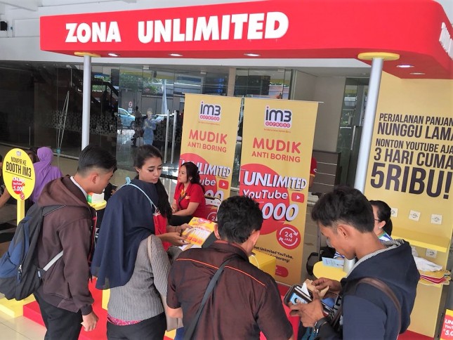 Zona mudik Indosat Ooredoo.