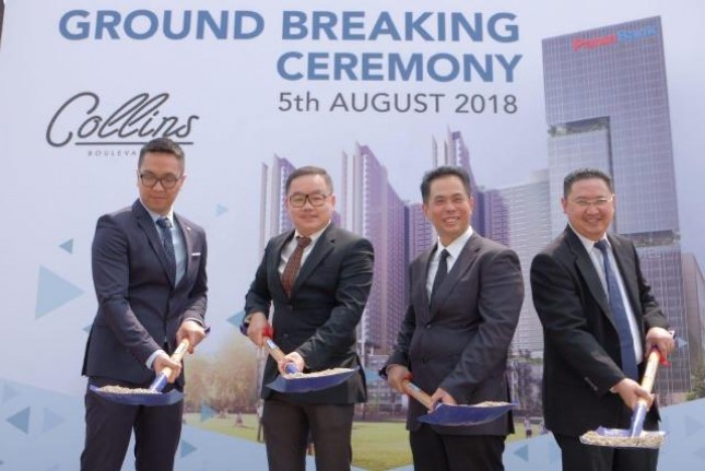 PT Perintis Triniti Properti or property developer Triniti Land held a groundbreaking event in the Collins Boulevard superblock area in Serpong, Tangerang, on Sunday (05/08/2018). (INDUSTRY.co.id)