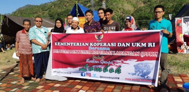Kemenkop dan UKM Berikan Bantuan Bagi Penyuluh Koperasi Korban Gempa Lombok