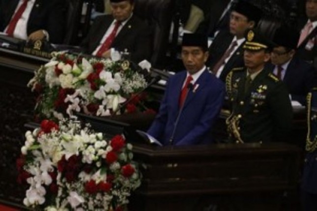 Presiden Jokowi hadiri Sidang Tahunan MPR 2018 (Foto Setkab)