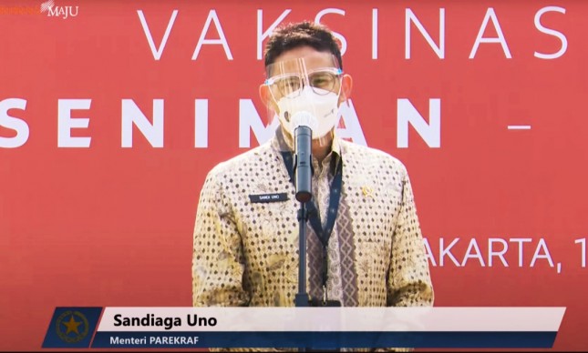 Minister of Tourism and Creative Economy Sandiaga Uno (19/04/2021).