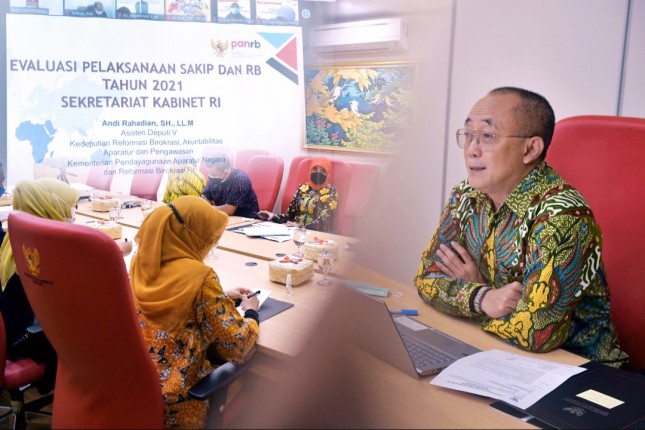 Deputy Cabinet Secretariat for Administrative Affairs Farid Utomo on the event, Tuesday (21/09). (Photo by: PR/Oji)