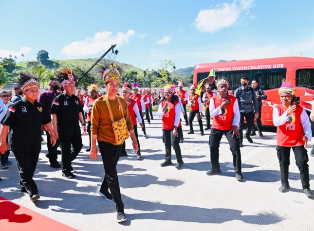 President Jokowi visited PYCH, in Jayapura City, Papua Province, Tuesday (21/03/2023). (Photo: BPMI Setpres/Laily Rachev)