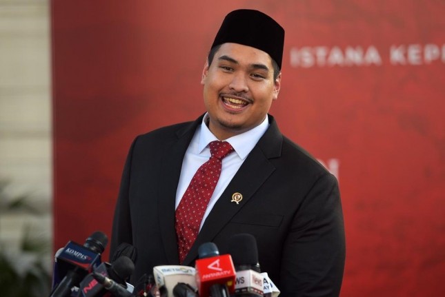 Minister of Youth and Sports Dito Ariotedjo following his inauguration at the State Palace, Jakarta, Monday (04/03). (Photo by: PR of Cabinet Secretariat/Agung)