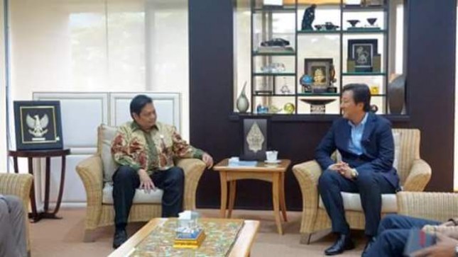 Meet Minister Airlangga, CEO of LG International Discusses Petrochemical Gas Plant Utilization (Foto Ridwan)