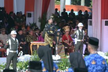 President Jokowi led the Pancasila Harlah Commemoration ceremony, which was held in the National Monument Area, Jakarta, Thursday (01/06/2023). (Photo: Public Relations of Setkab/Oji)