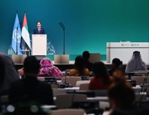 President Jokowi speaking at the COP28 Summit at the Al Ghafat Plenary, Expo City Dubai, Dubai, PEA, Friday (01/12/2023). (Photo: BPMI Setpres/Laily Rachev)