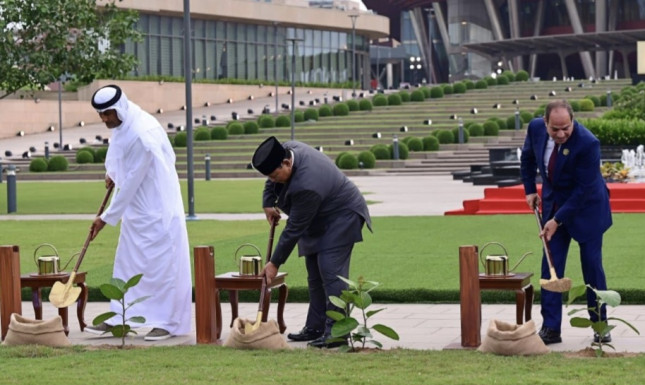 President Prabowo, BRICS Leaders Take Part in Tree Planting Ceremony