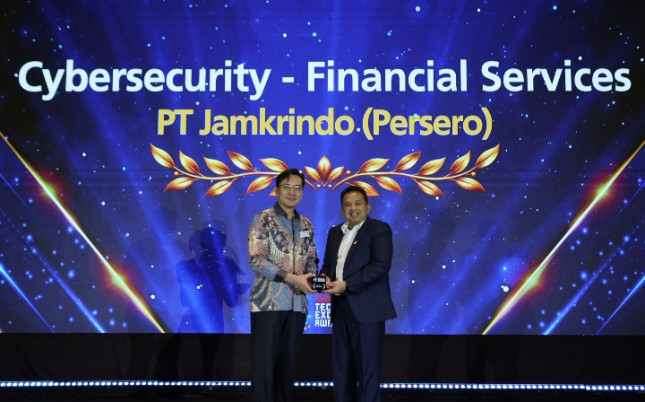 Jamkrindo has received the Cybersecurity Award in the Financial Services category