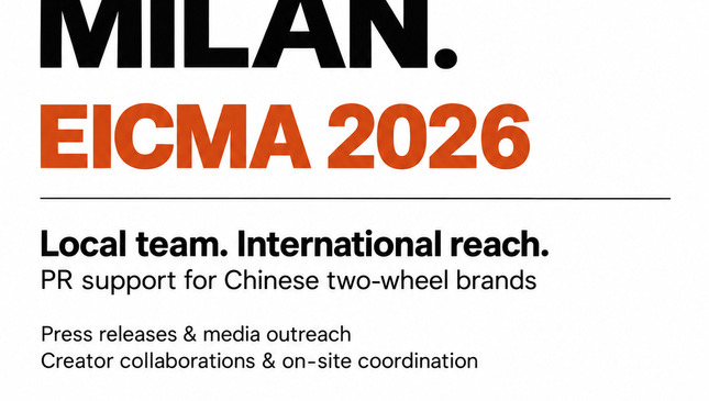 41caijing to Bring Local Team to EICMA 2026, Providing PR Support for Chinese Two-Wheel Brands